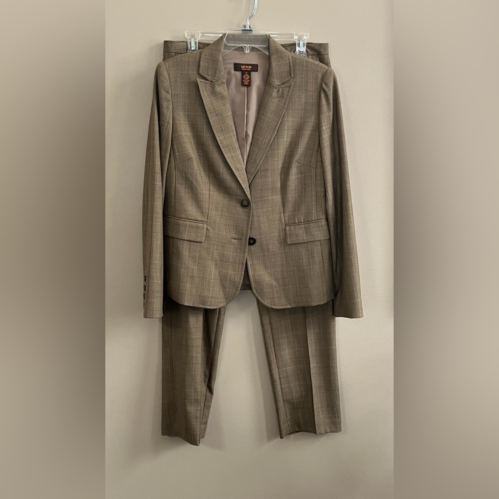 Victor Alfaro Brown Blazer & Suit Jacket